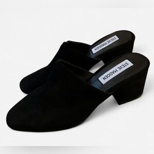 Steve Madden Elegant Black Mules
